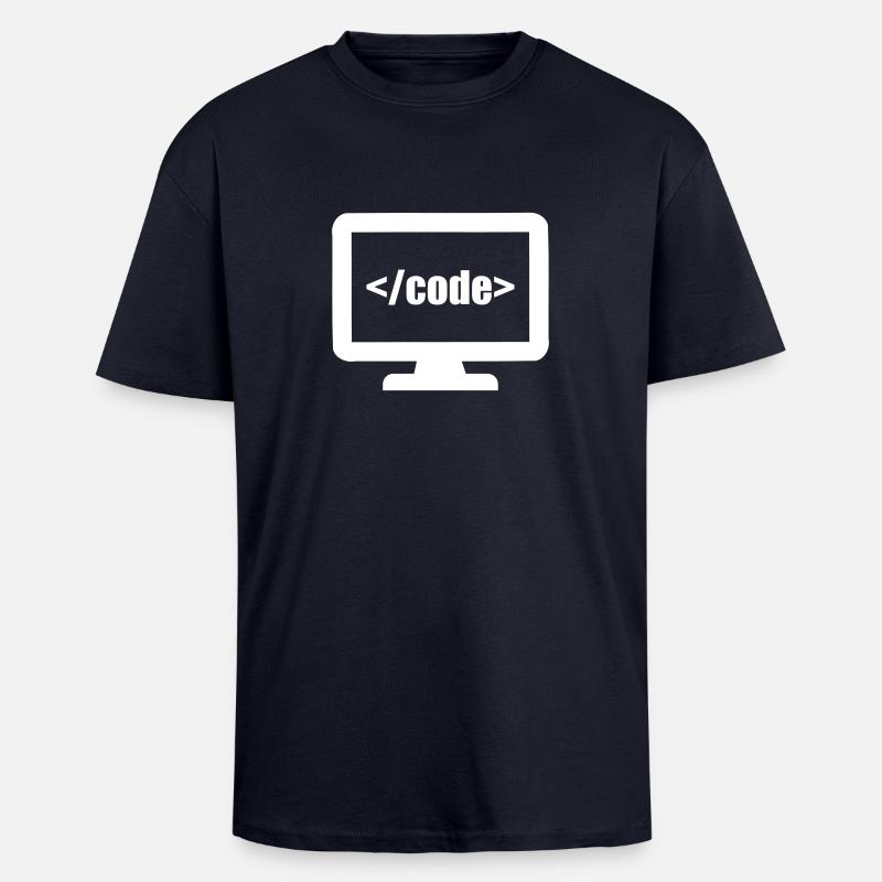 Programmierer - Oversized Heavyweight Unisex T-Shirt - French Navy