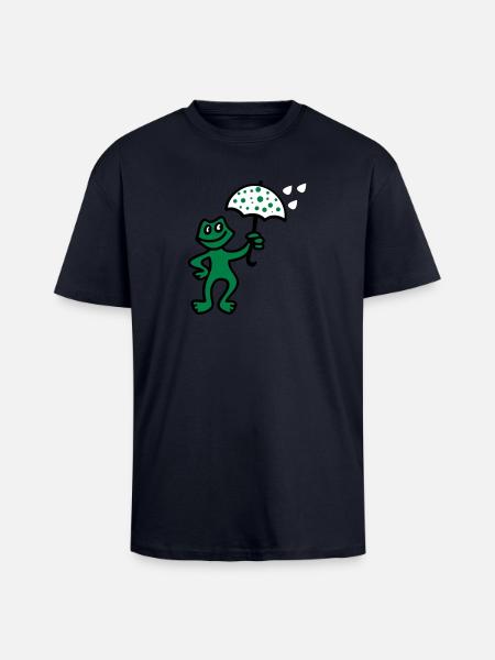 Weatherman - Rain - Unisex Oversized Heavyweight T-shirt - french navy