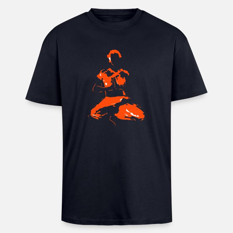 Yogi - Oversized Heavyweight Unisex T-Shirt - French Navy