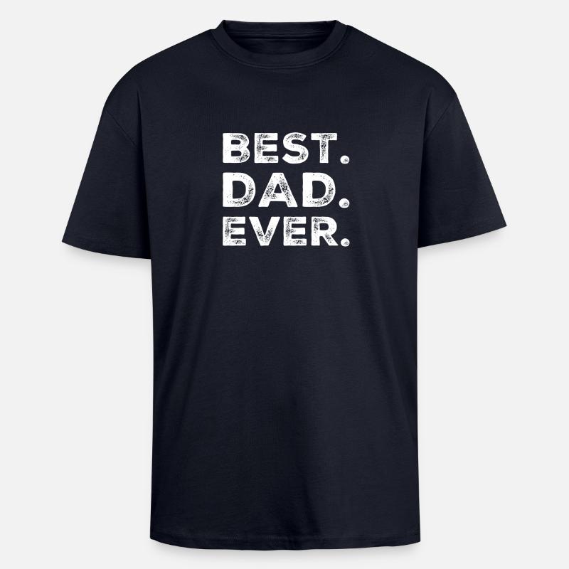 Bester Papa - Oversized Heavyweight Unisex T-Shirt - French Navy