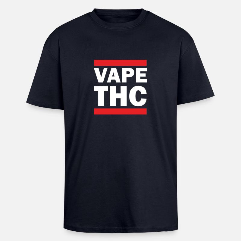 Vape THC White - Unisex Oversized Heavyweight T-shirt - french navy