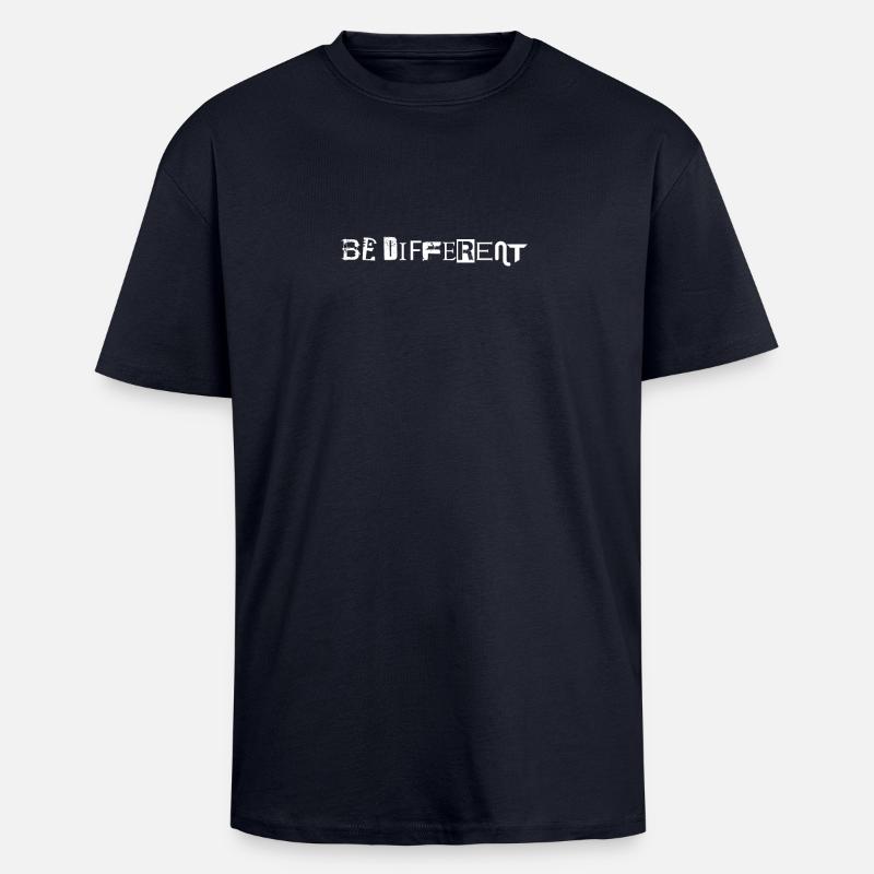 Be different - Unisex Oversized Heavyweight T-shirt - french navy
