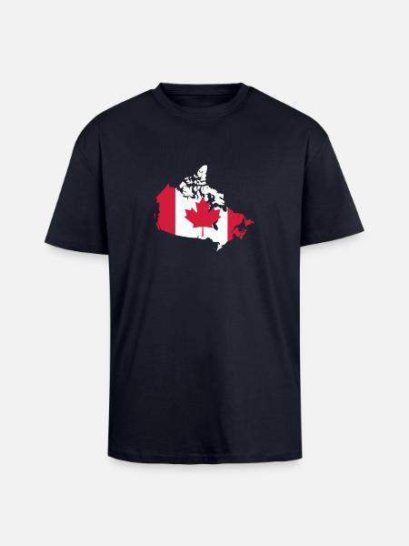 Canada - Unisex Oversized Heavyweight T-shirt - french navy
