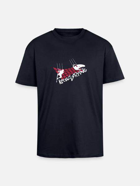 KITE SURFING ... - Unisex Oversized Heavyweight T-shirt - french navy