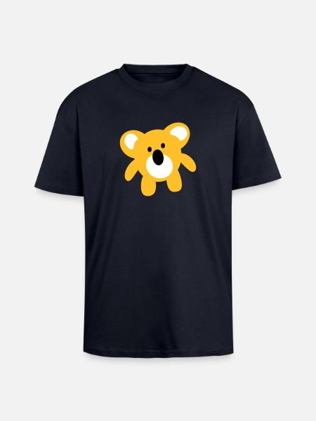 koala - Oversized Heavyweight Unisex T-Shirt - French Navy