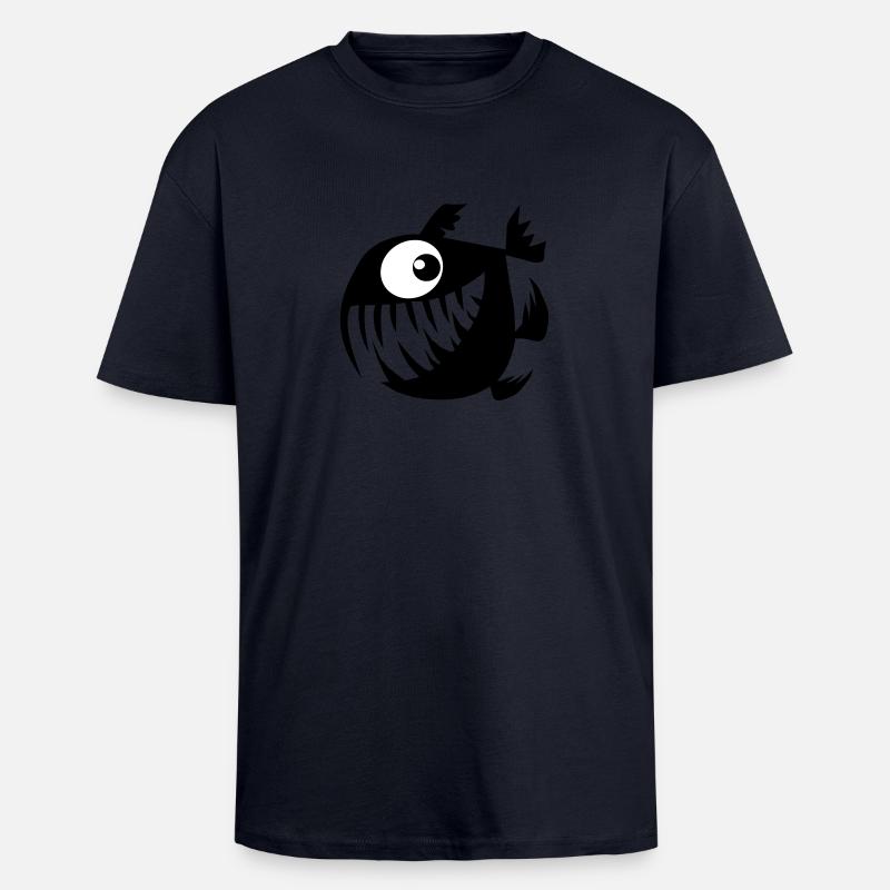 Joyeux Perry - T-shirt unisexe oversize épais - bleu marine