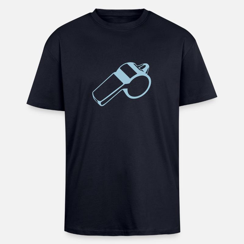 whistle referee whistle 1 - Unisex Oversized Heavyweight T-shirt - french navy