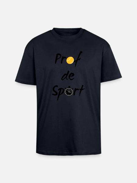 Prof de sport - Unisex Oversized Heavyweight T-shirt - french navy