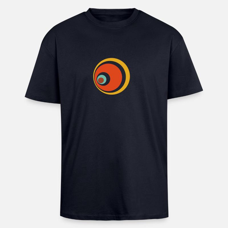 Kreis 60ern - Oversized Heavyweight Unisex T-Shirt - French Navy