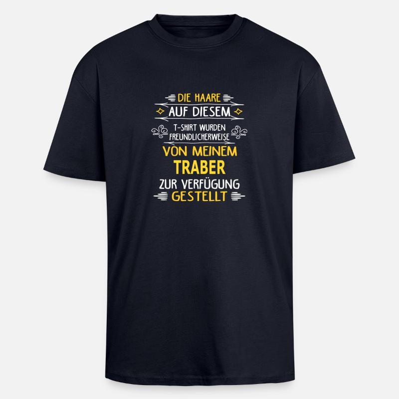TRABER - Oversized Heavyweight Unisex T-Shirt - French Navy