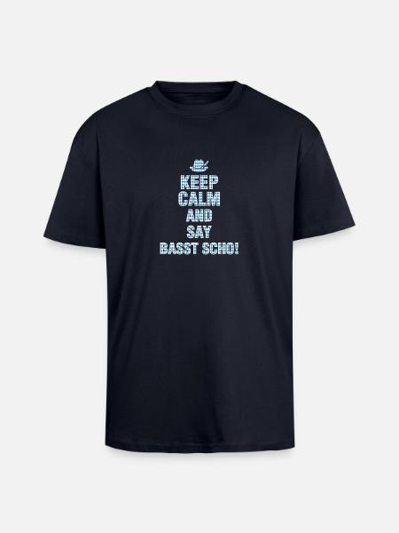 Bavarian funny! Bayern hat gift - Unisex Oversized Heavyweight T-shirt - french navy
