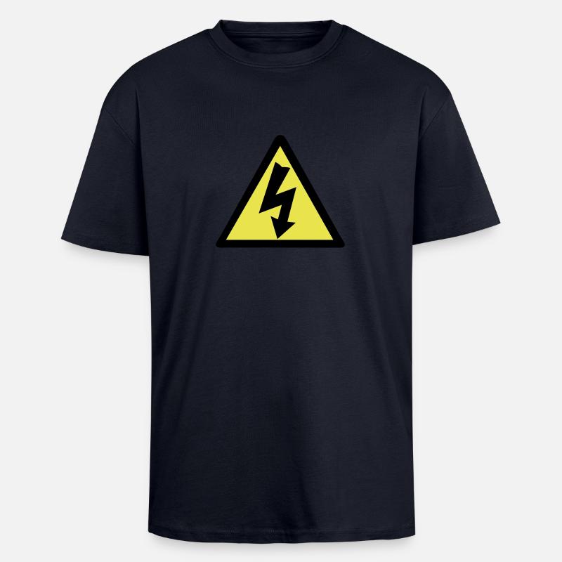 Strom Warnung - Oversized Heavyweight Unisex T-Shirt - French Navy