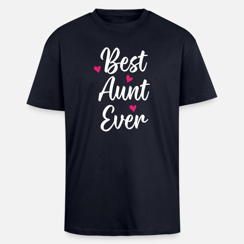 Beste Tante aller Zeiten - Oversized Heavyweight Unisex T-Shirt - French Navy