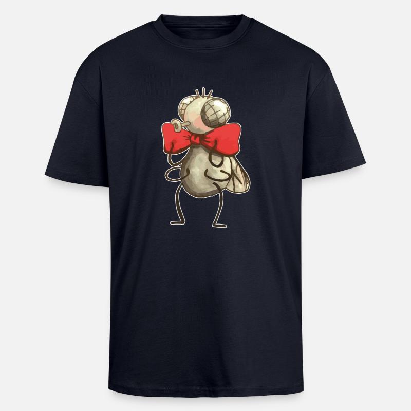 Volez avec fly - T-shirt unisexe oversize épais - bleu marine