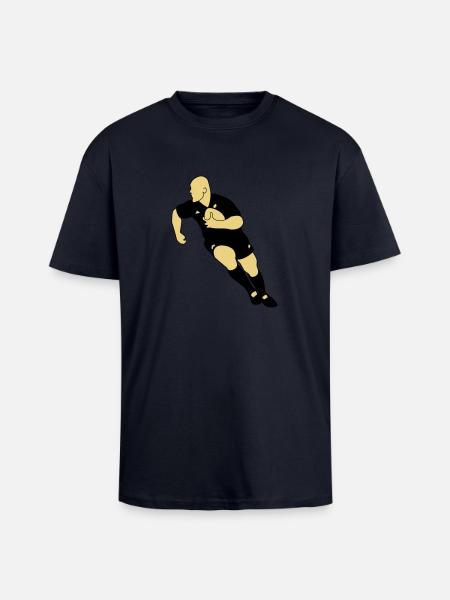rugby - T-shirt unisexe oversize épais - bleu marine