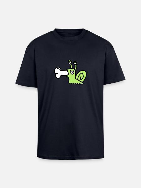 Carnivore worm 3 - Unisex Oversized Heavyweight T-shirt - french navy