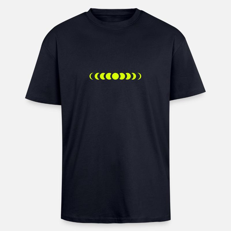 lune - T-shirt unisexe oversize épais - bleu marine