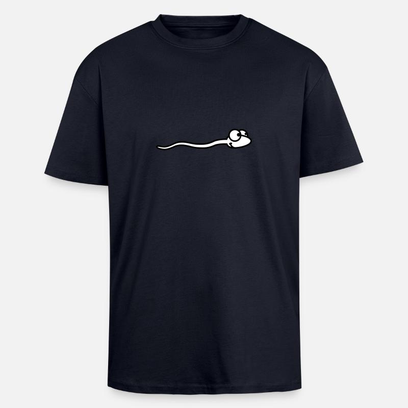 comic_sperm_2c - Unisex Oversized Heavyweight T-shirt - french navy