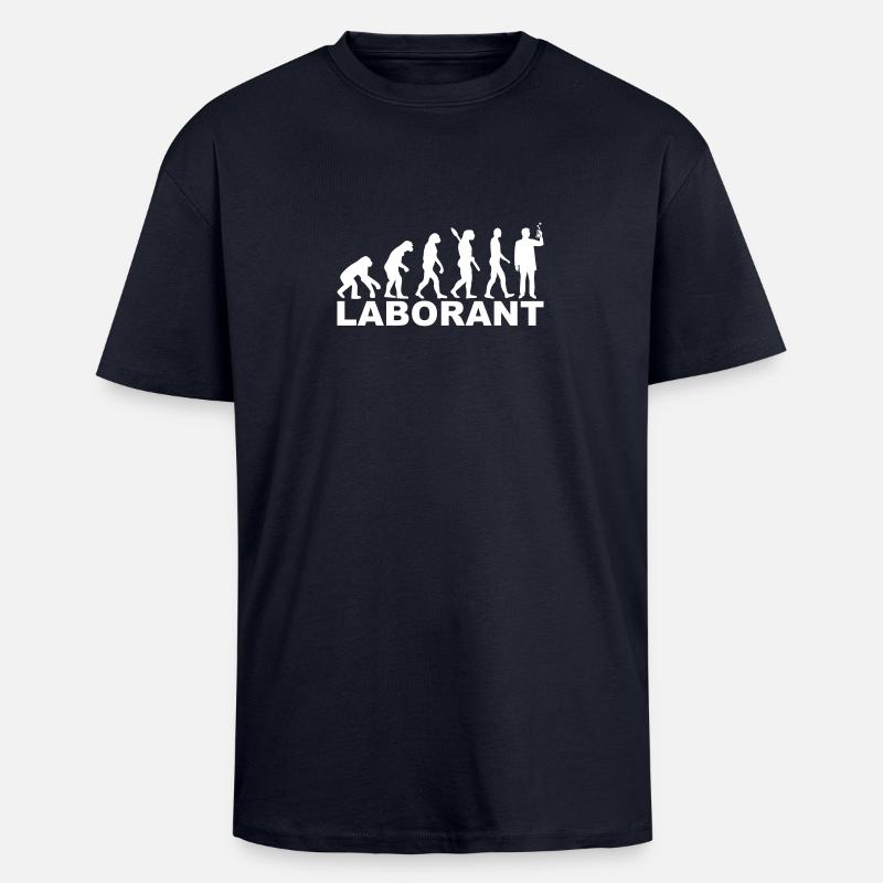 Laborant - Oversized Heavyweight Unisex T-Shirt - French Navy