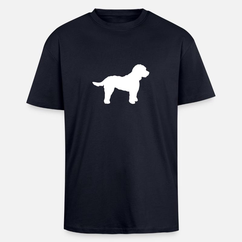 Cockapoo - Oversized Heavyweight Unisex T-Shirt - French Navy
