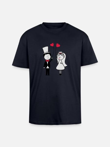 ehepaar_002 - Oversized Heavyweight Unisex T-Shirt - French Navy