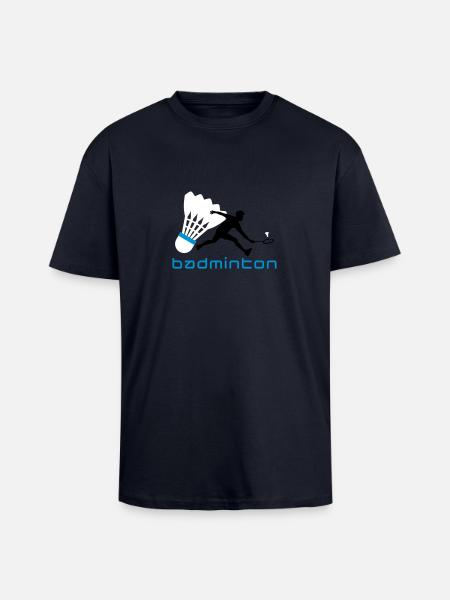 badminton_022011_t_3c - Unisex Oversized Heavyweight T-shirt - french navy