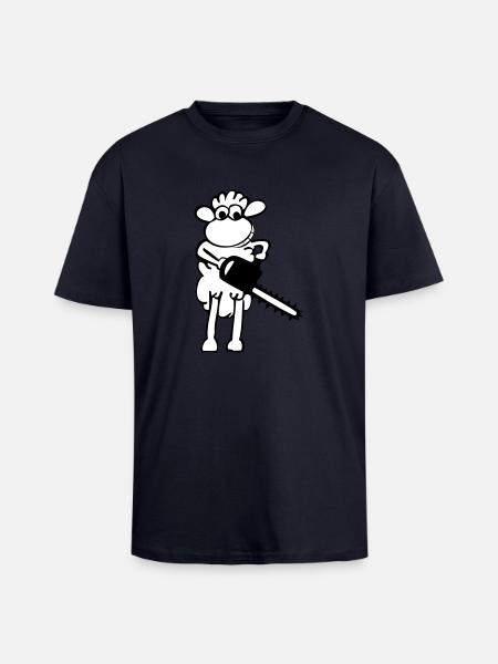 Jason - Oversized Heavyweight Unisex T-Shirt - French Navy