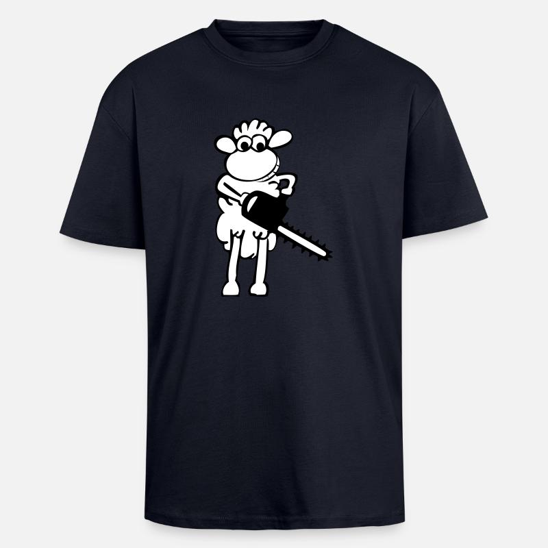 Jason - Unisex Oversized Heavyweight T-shirt - french navy