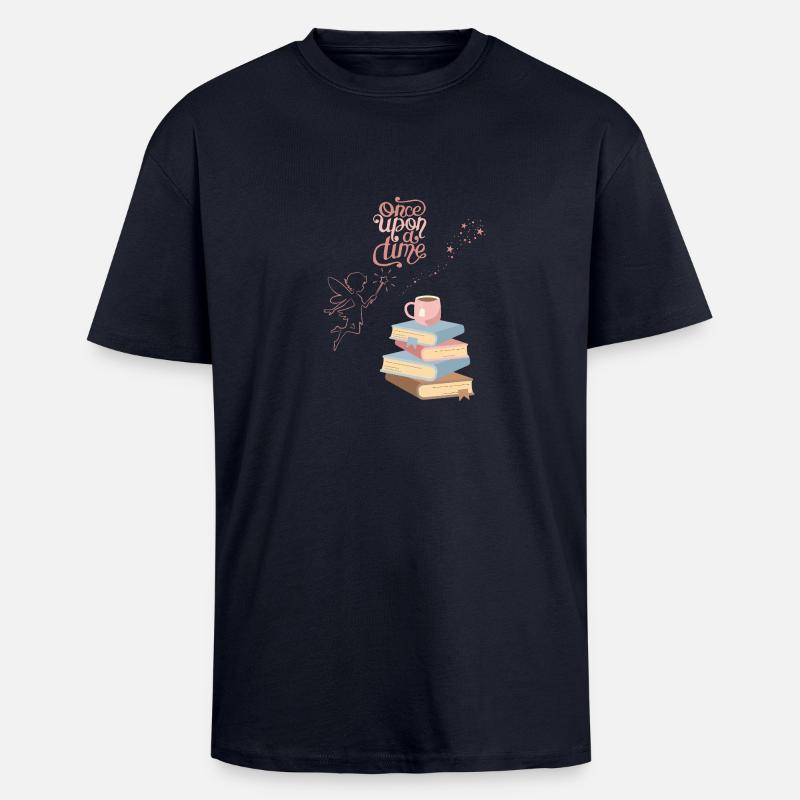 once upon a time - Oversized Heavyweight Unisex T-Shirt - French Navy