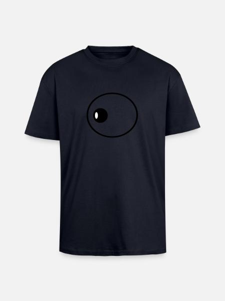 Auge - Oversized Heavyweight Unisex T-Shirt - French Navy