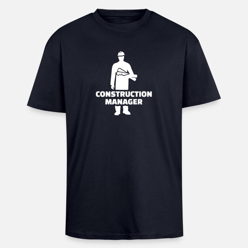 Construction manager - Unisex Oversized Heavyweight T-shirt - french navy