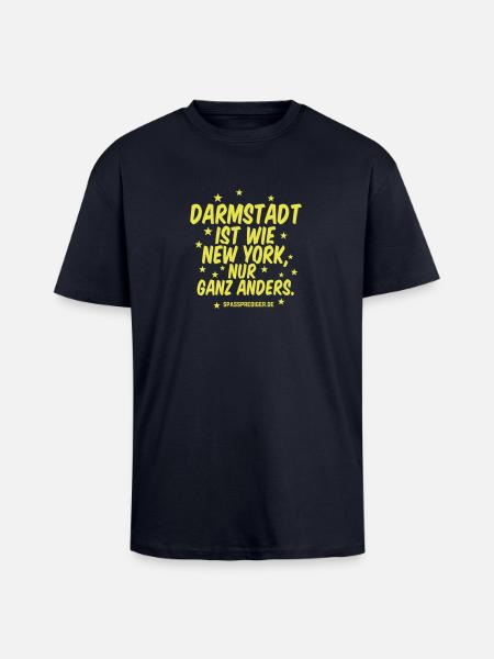 Darmstadt - Oversized Heavyweight Unisex T-Shirt - French Navy