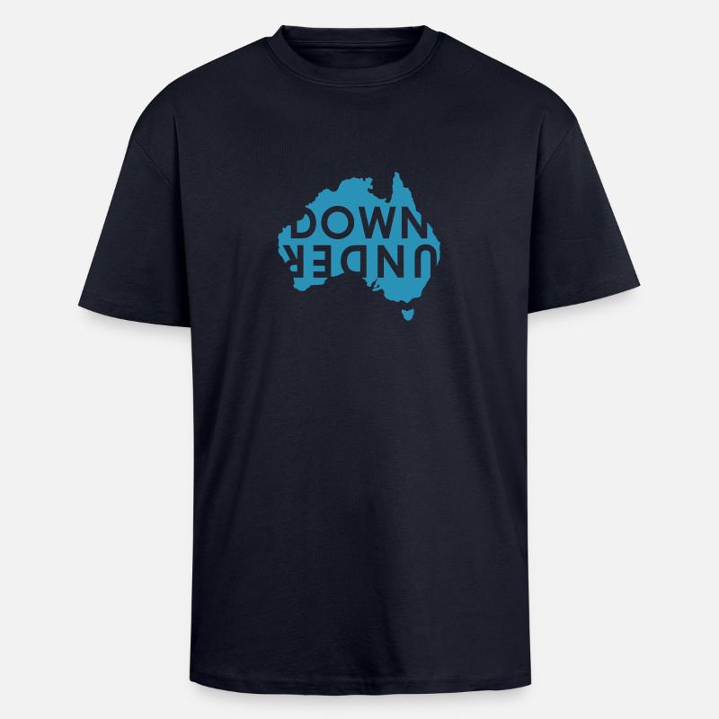 australia Down Under Landmark Australien - Oversized Heavyweight Unisex T-Shirt - French Navy