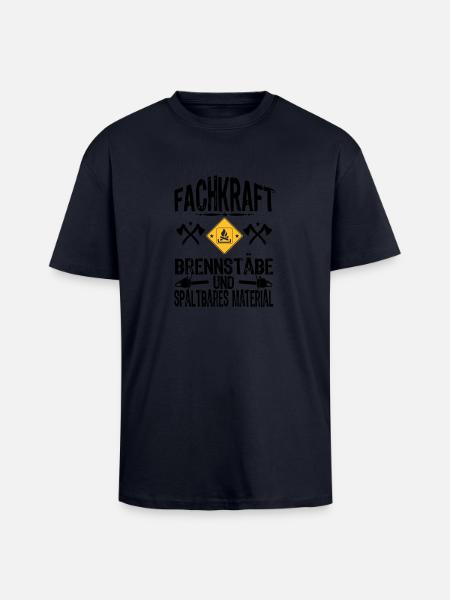 Fachkraft Holz - Oversized Heavyweight Unisex T-Shirt - French Navy
