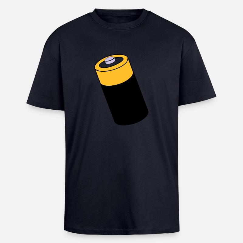 Battery - energy - under power - Unisex Oversized Heavyweight T-shirt - french navy