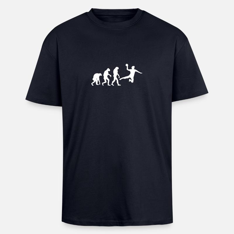 handball evolution - Oversized Heavyweight Unisex T-Shirt - French Navy