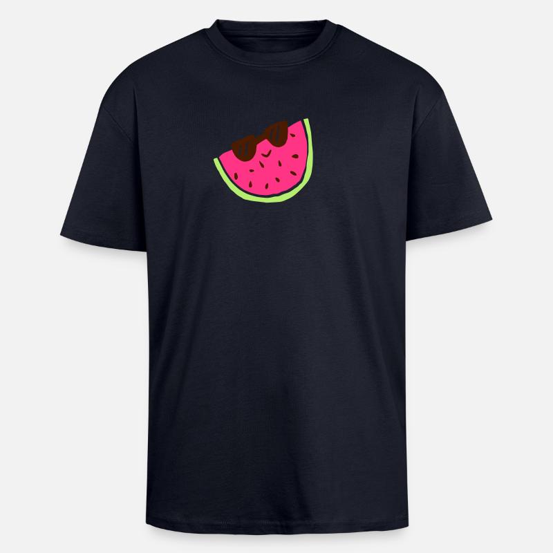 melon - Unisex Oversized Heavyweight T-shirt - french navy