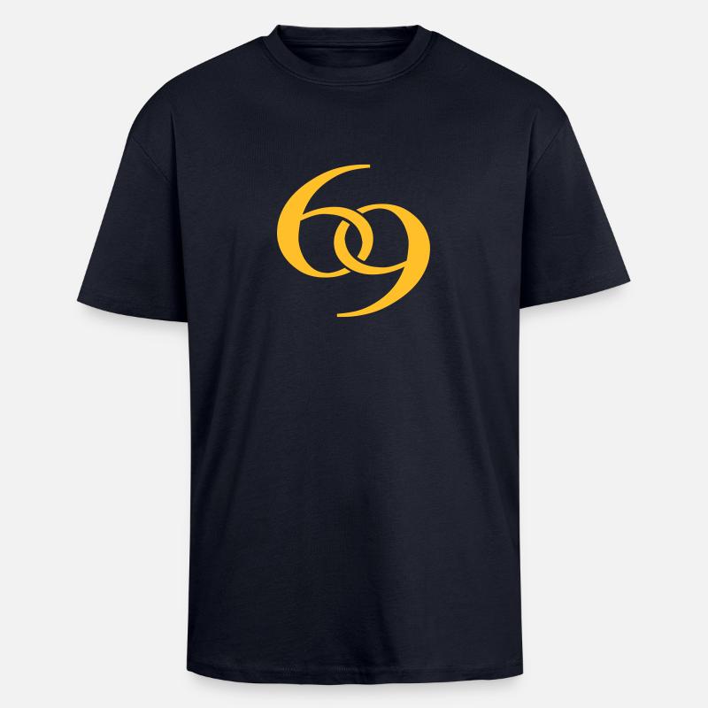 69 - Oversized Heavyweight Unisex T-Shirt - French Navy