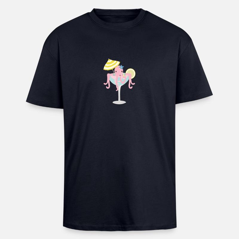 octopus - Unisex Oversized Heavyweight T-shirt - french navy