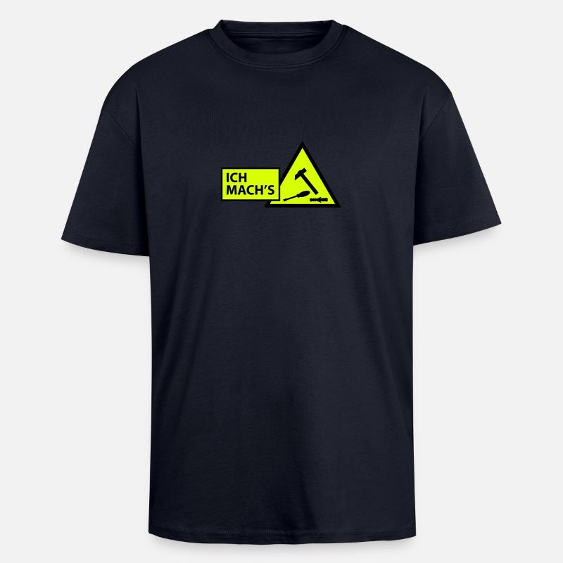 (ichmachs_handwerker) - Oversized Heavyweight Unisex T-Shirt - French Navy