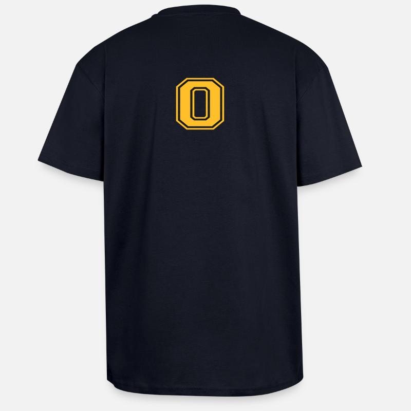 o - Oversized Heavyweight Unisex T-Shirt - French Navy
