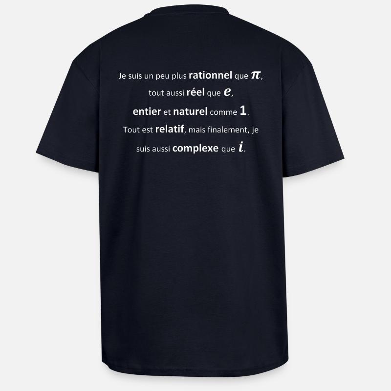 ensemble_nb - T-shirt unisexe oversize épais - bleu marine