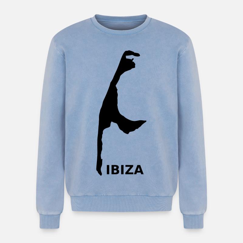Sylt oder? - Relaxed Unisex Premium Acid-Washed Sweatshirt - Blau Acid Wash
