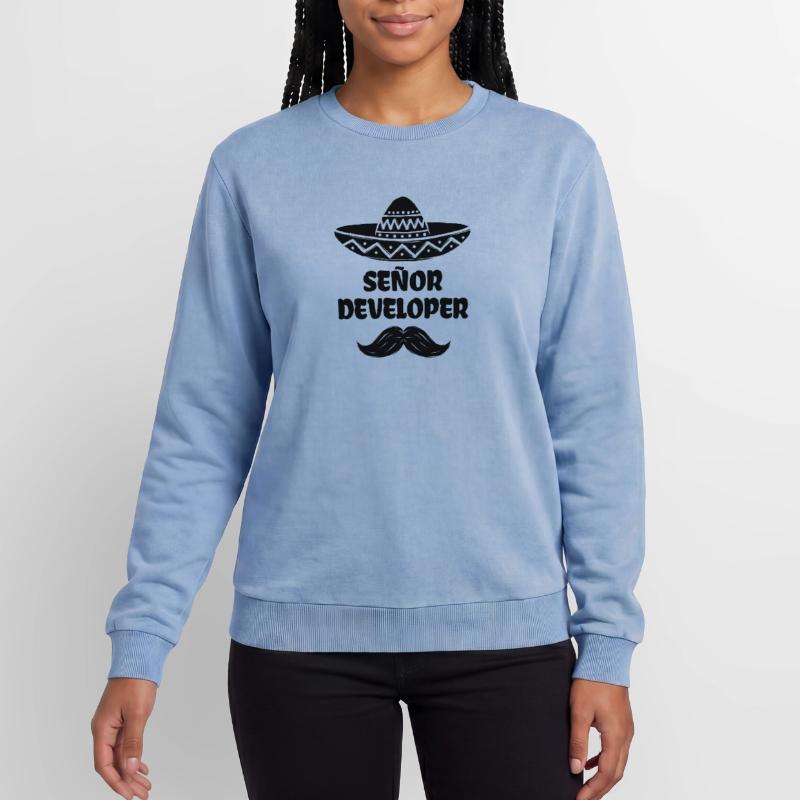 Developer Statement Scripting Dev Computergeek Relaxed Unisex Premium Acid Washed Sweatshirt