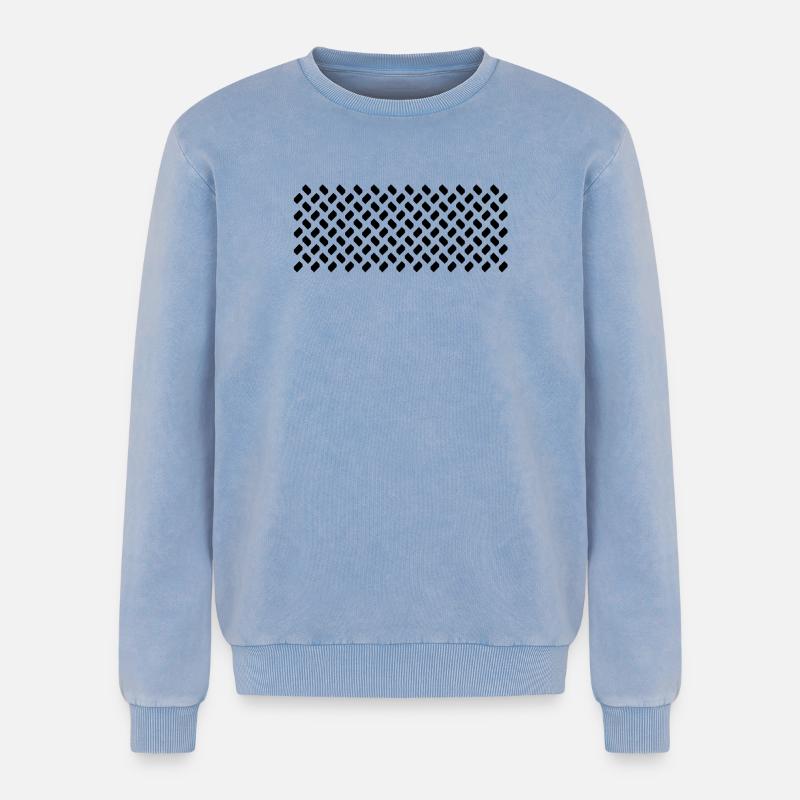 Samples from modules in repeat - Relaxed Unisex Premium Acid Washed Sweatshirt - acid washed blue