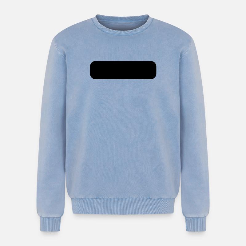 Rounded rectangle - Relaxed Unisex Premium Acid Washed Sweatshirt - acid washed blue