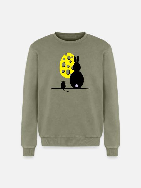 Mäuseosterei - Relaxed Unisex Premium Acid-Washed Sweatshirt - Grün Acid Wash