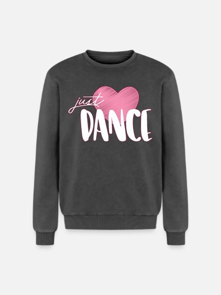 danse - Sweatshirt unisexe Premium acid-wash en coton - noir délavé acide