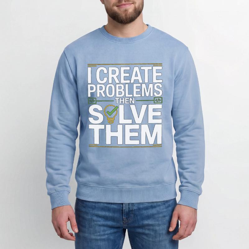 Game Developer I Create Problems Then Game Coder Relaxed Unisex Premium Acid-Washed Sweatshirt