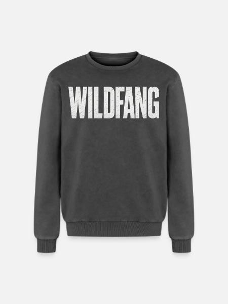 Wildfang - Relaxed Unisex Premium Acid-Washed Sweatshirt - Schwarz Acid Wash